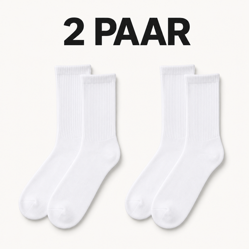 2 paar witte sokken