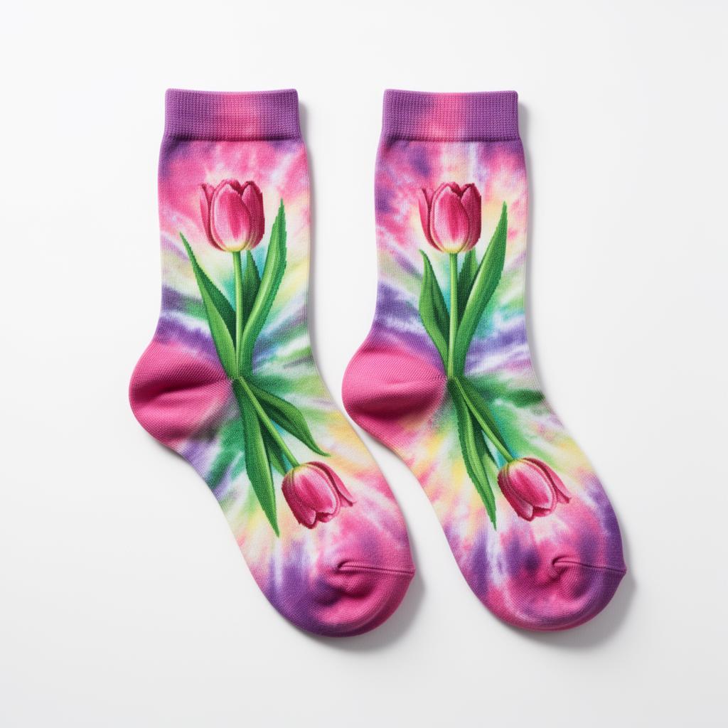 Tulp Tie-Dye sokken